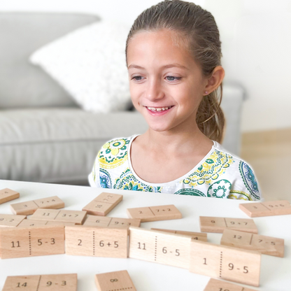 Mathématiques Plus & Moins - Dominos mathématiques en bois