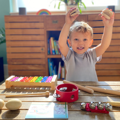 Set d'instruments de musique 16 pièces en bois