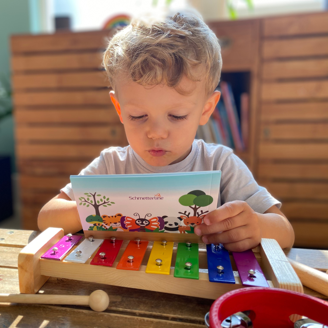 Set d'instruments de musique en bois 16 pièces