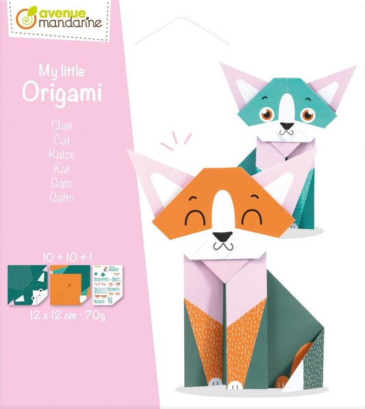 My little Origami, Chat, 12 x 12 cm, 20F, 70g