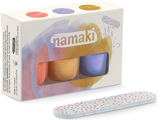 Coffret 3 vernis à ongles pelables à base d'eau - Sorbets fruités