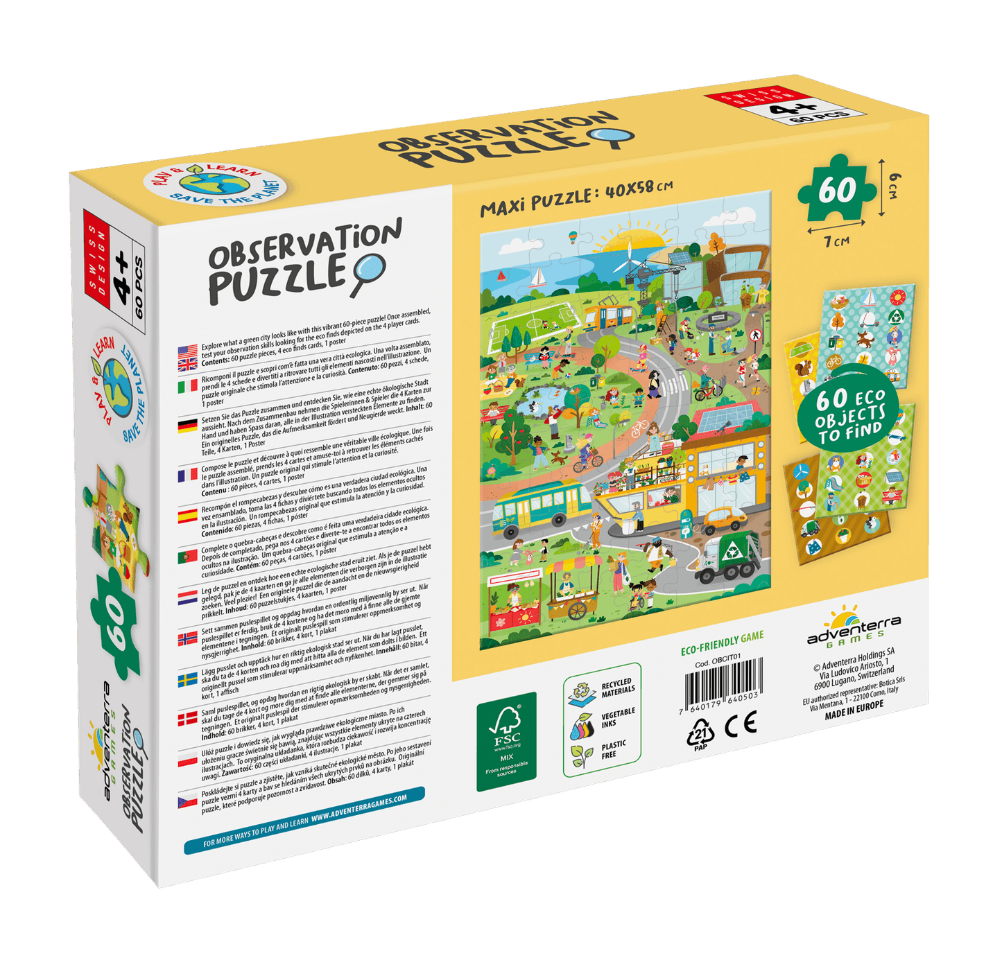 Ville verte - Puzzle d'observation
