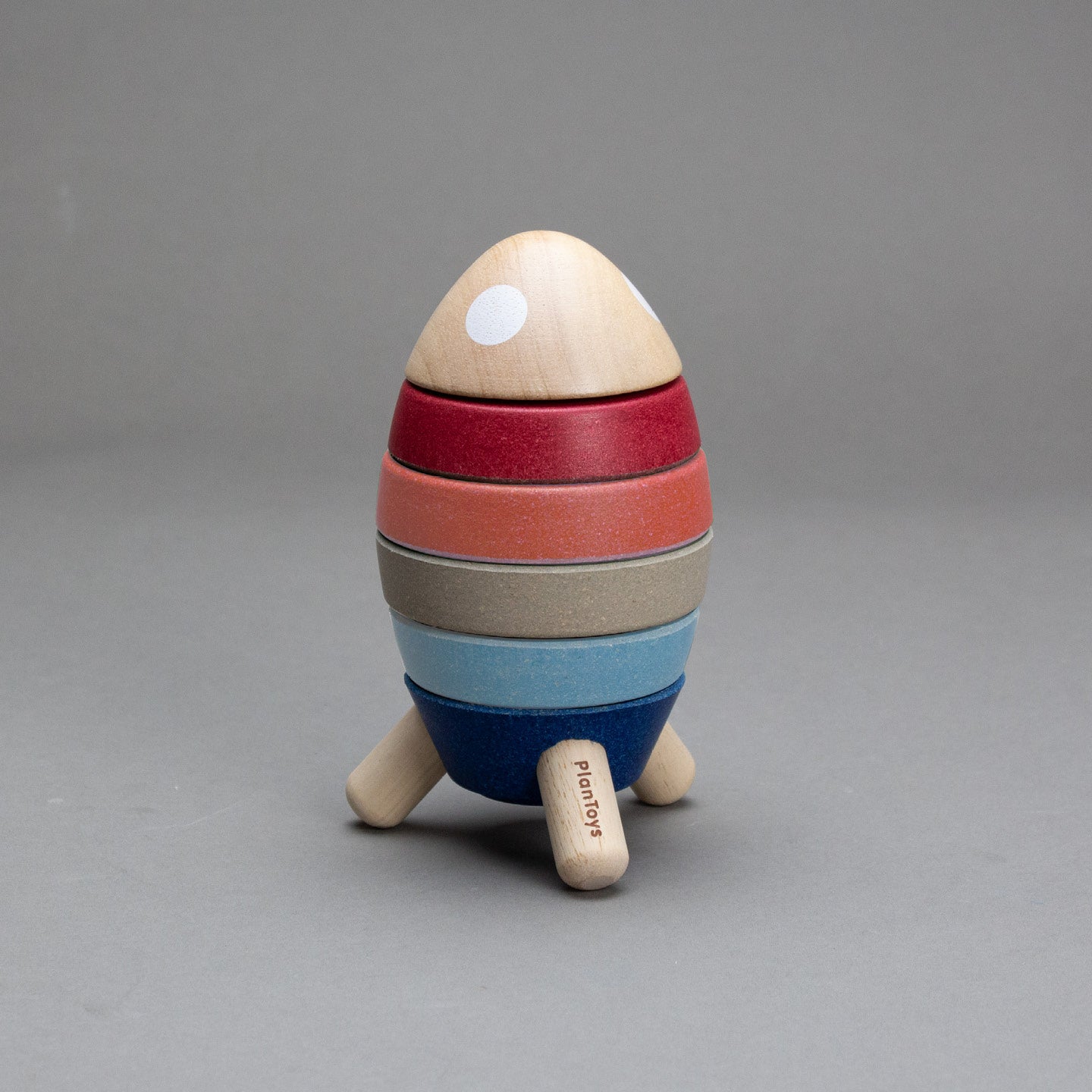 Fusée à empiler en bois