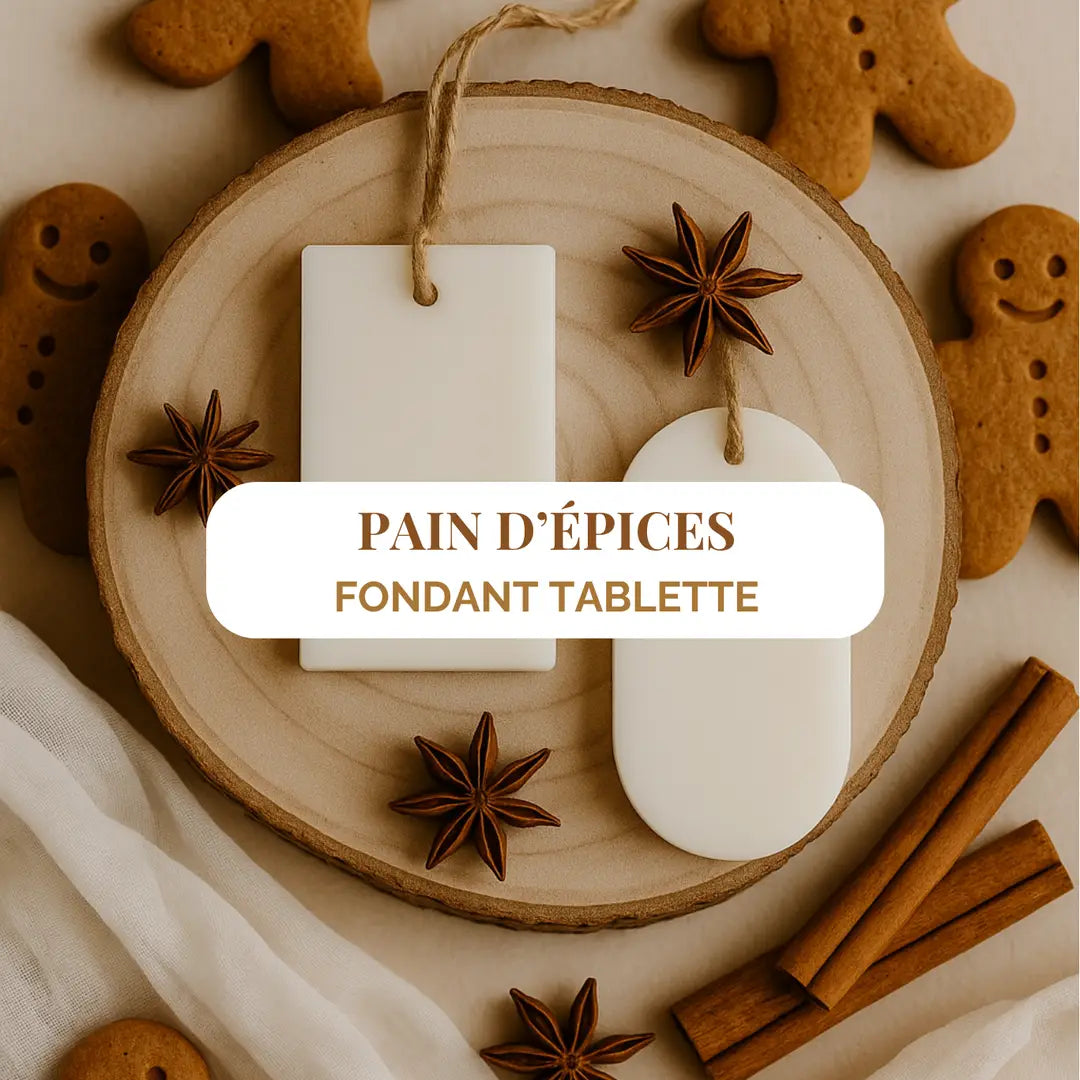 Tablette fondante en cire - Pain d'épice