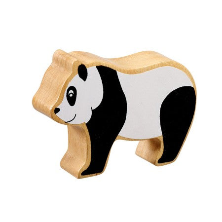 Panda bois naturel peint