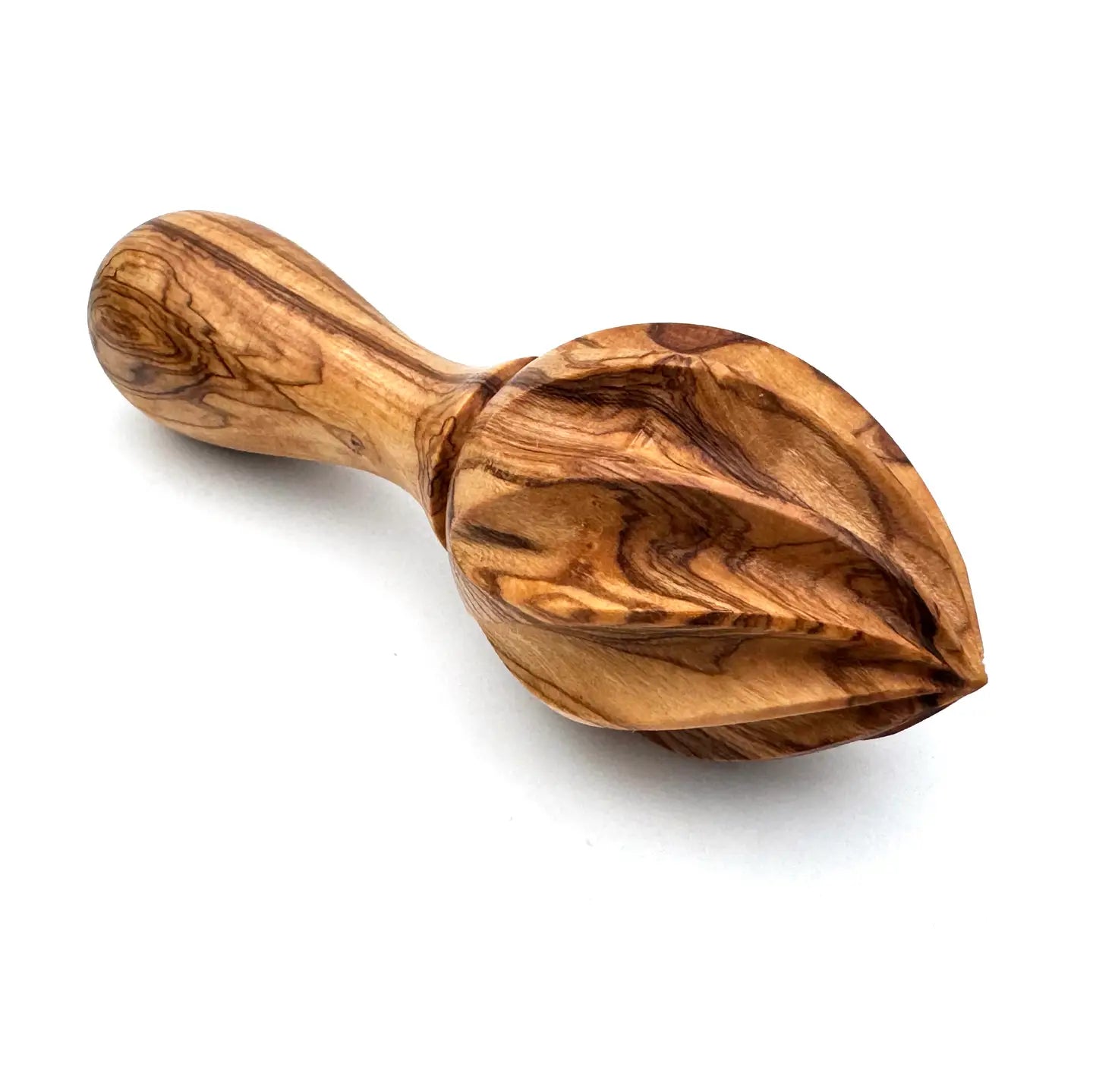 Presse-agrumes artisanal en bois d'olivier