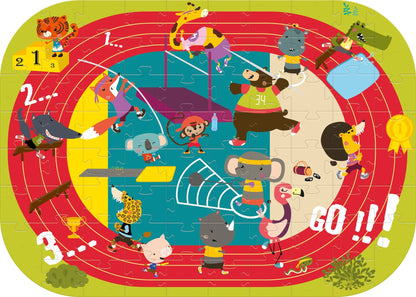 Puzzle éducatif, Jeux du stade