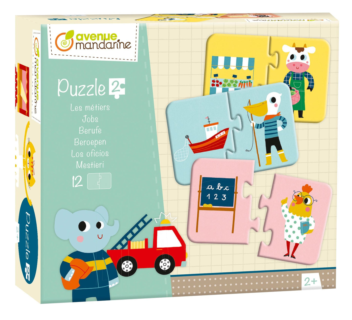 Puzzles 2 pièces, Les métiers