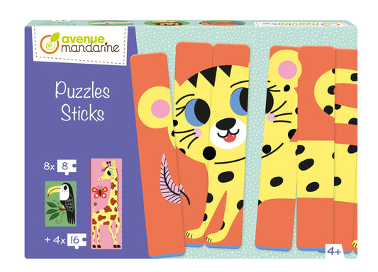 Puzzles Sticks, Animaux de la savane