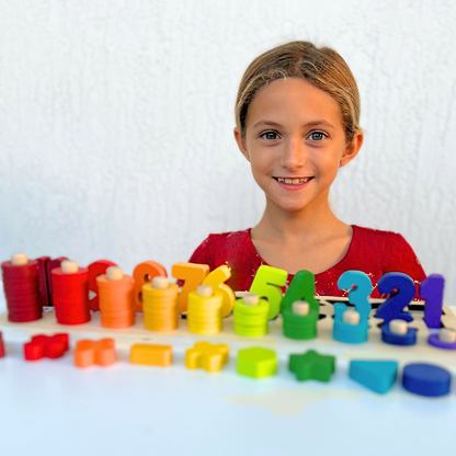 Le monde des chiffres en arc en ciel