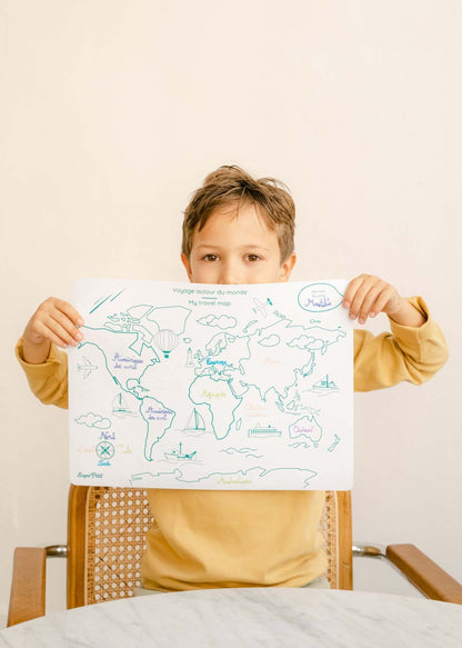 Mon 1er planisphère