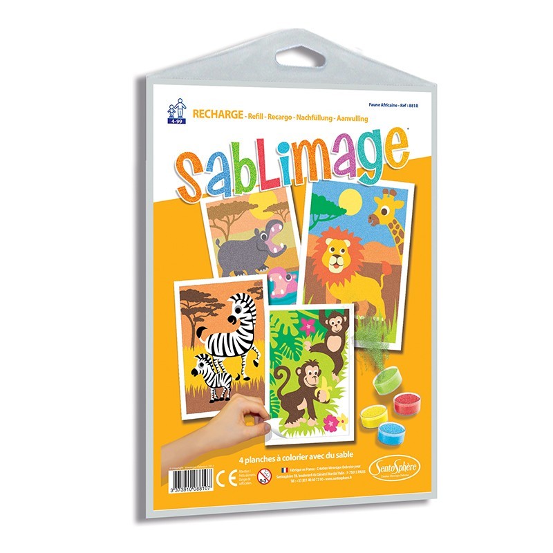 Sablimage recharge - Faune Africaine