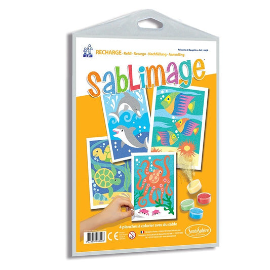Sablimage recharge - Poissons et Dauphins