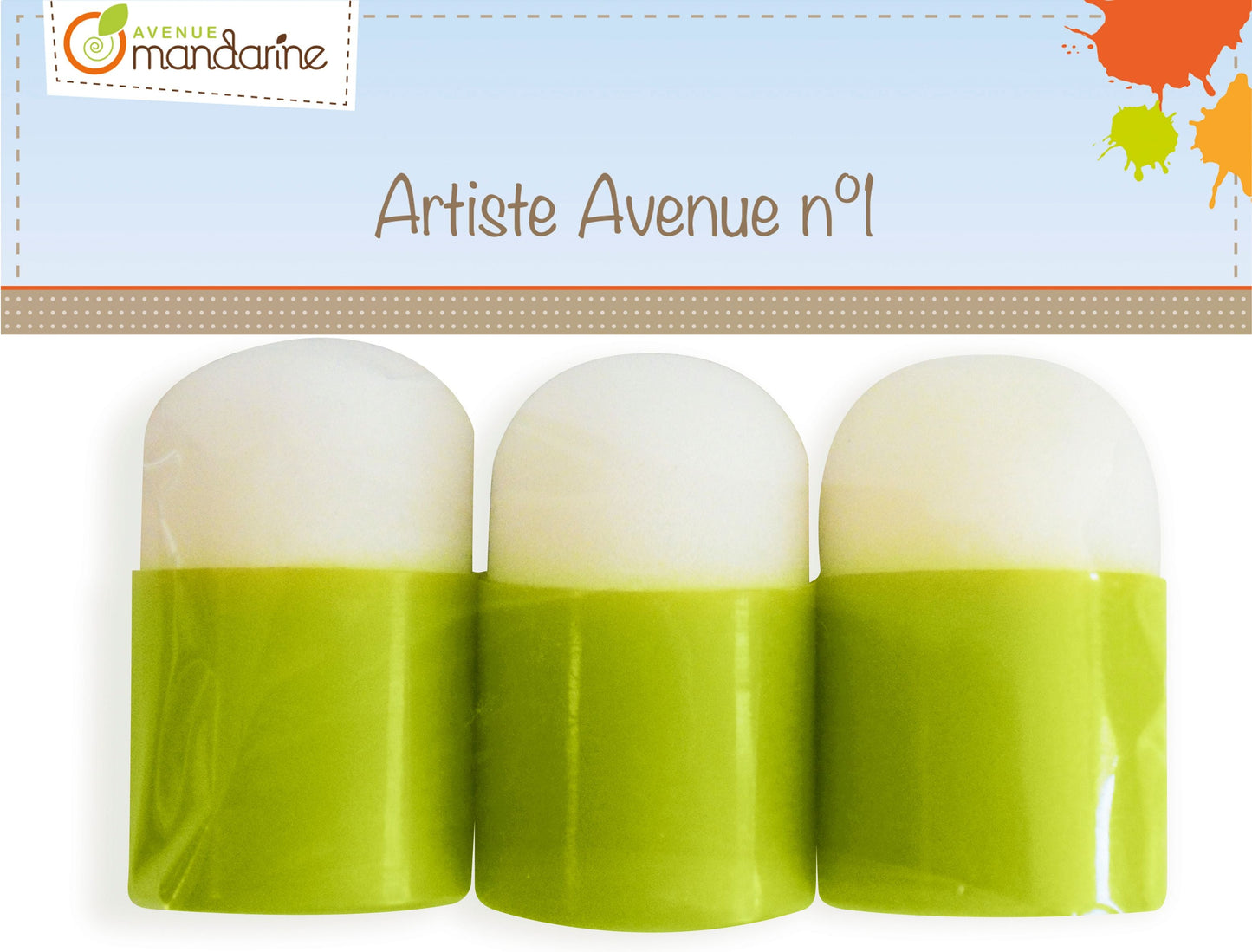 Set de 3 tampons mousse