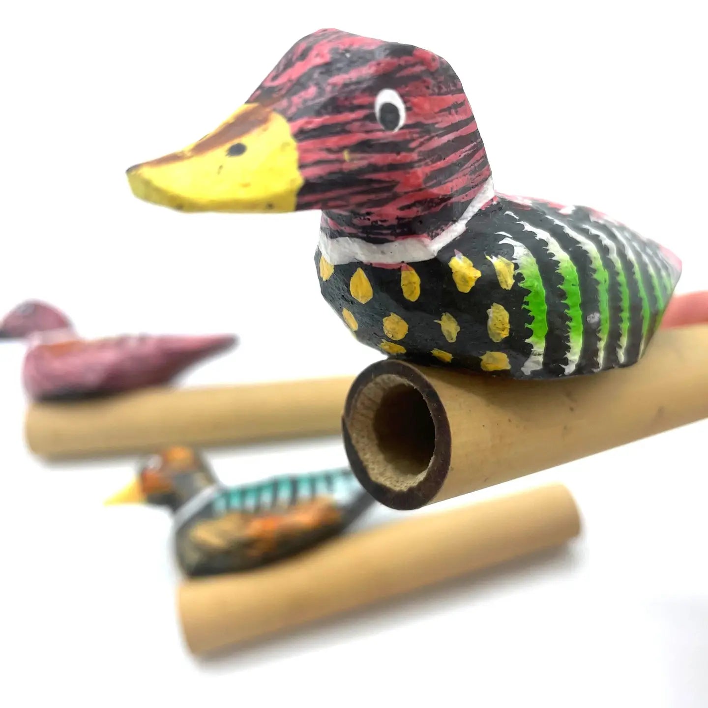Sifflet canard - lot de 4 assortis