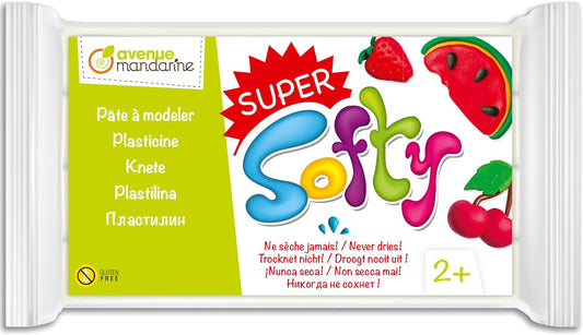 Softy - Pâte à modeler enfant souple 500g, Blanc