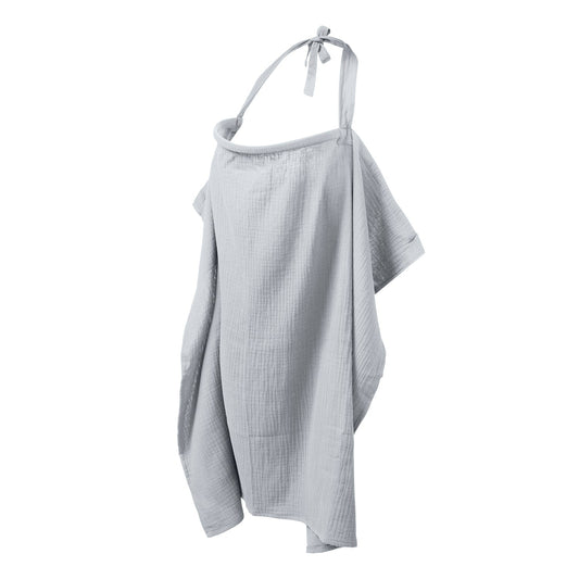 Châle d’allaitement uni | Gris clair