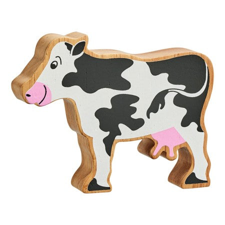 Vache bois naturel peint