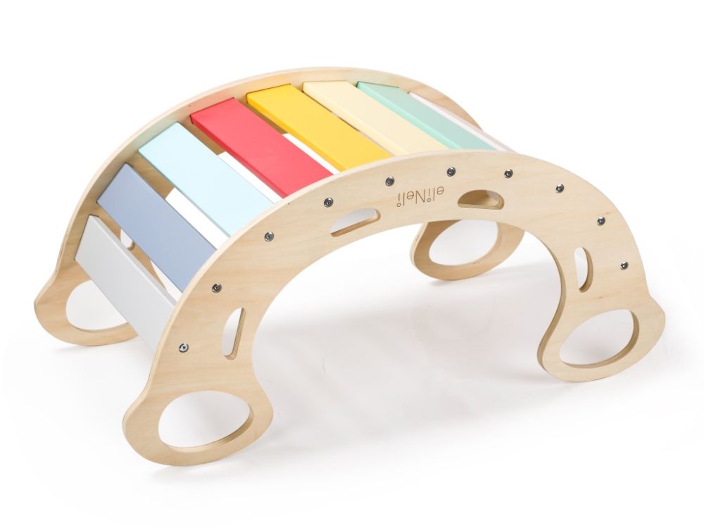 Balançoire Montessori en bois 5 en 1