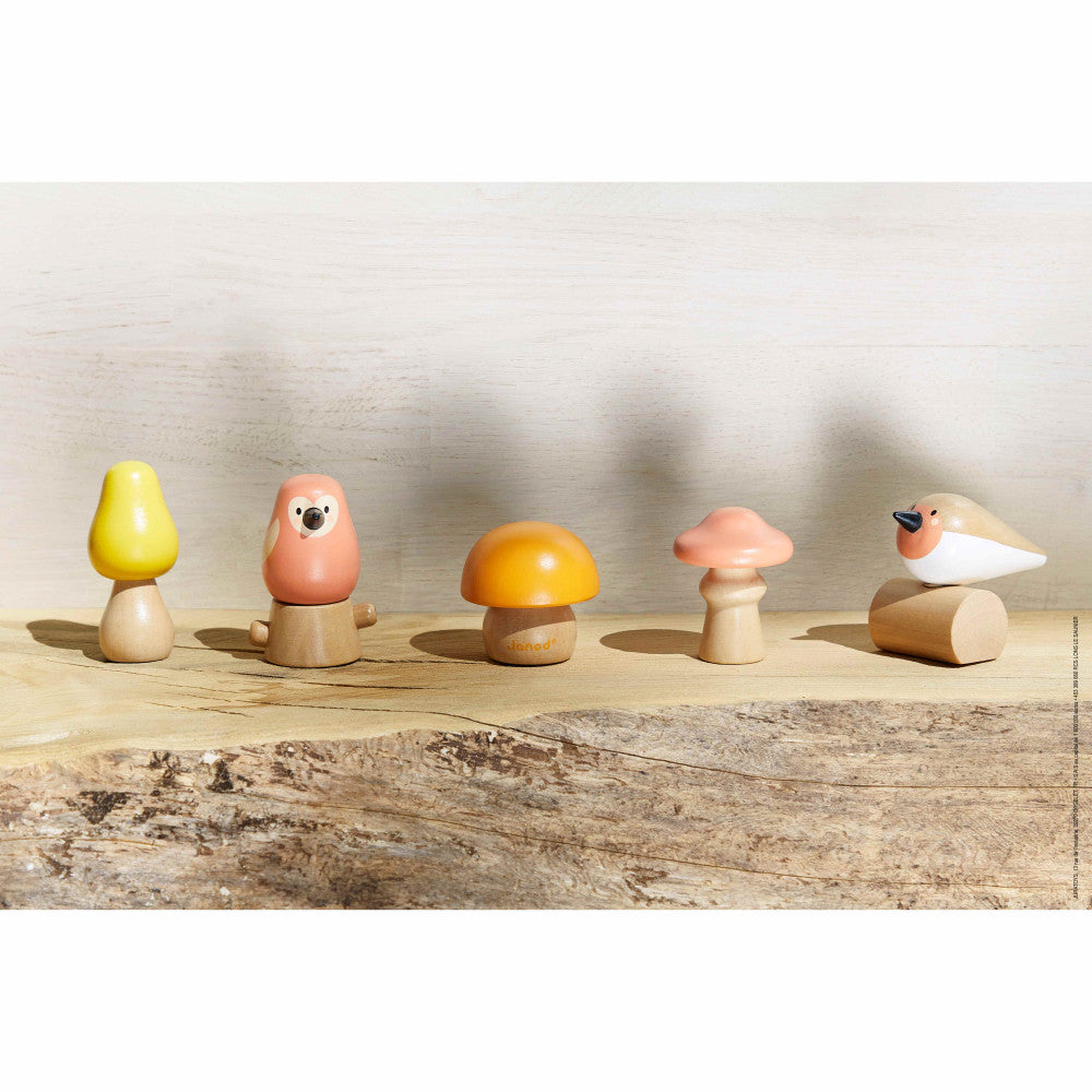 Oiseaux champignons a visser