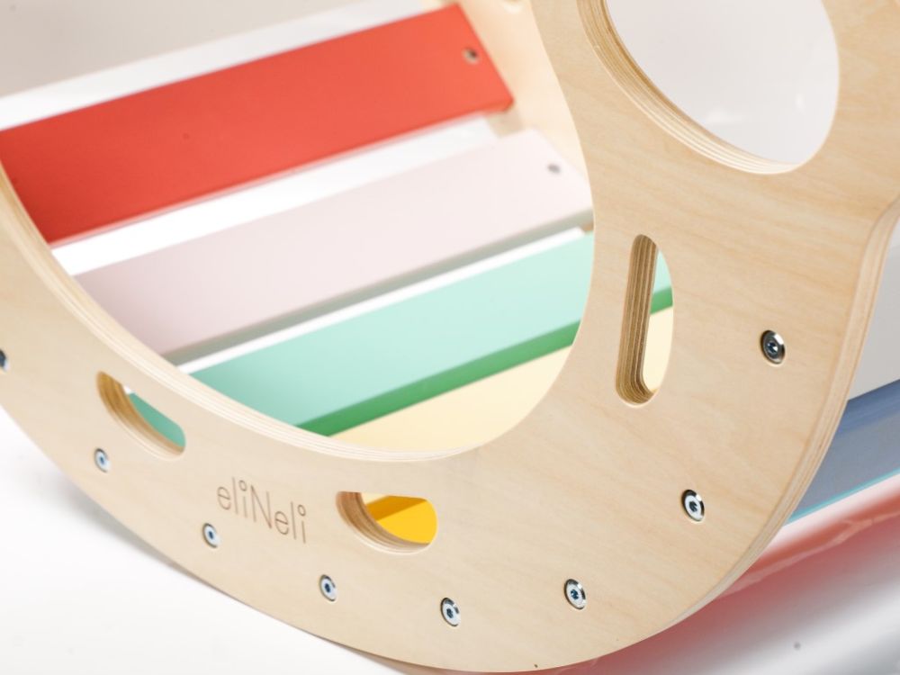 Balançoire Montessori en bois 5 en 1