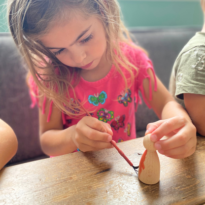 Set de poupées en bois
