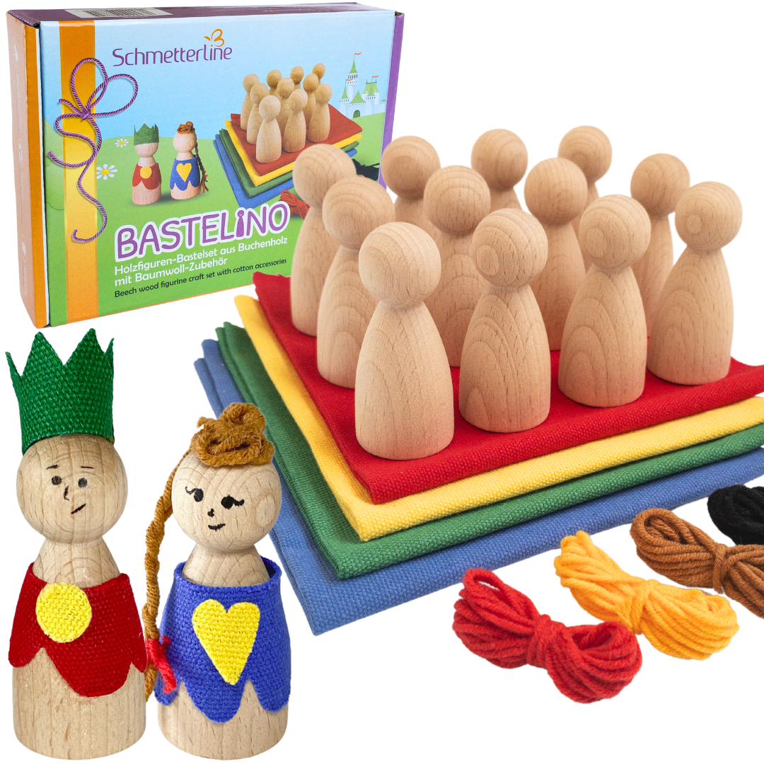 Set de poupées en bois