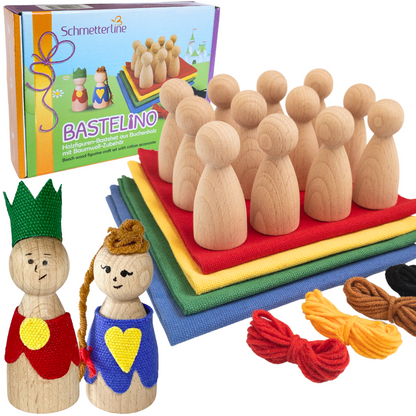 Set de poupées en bois