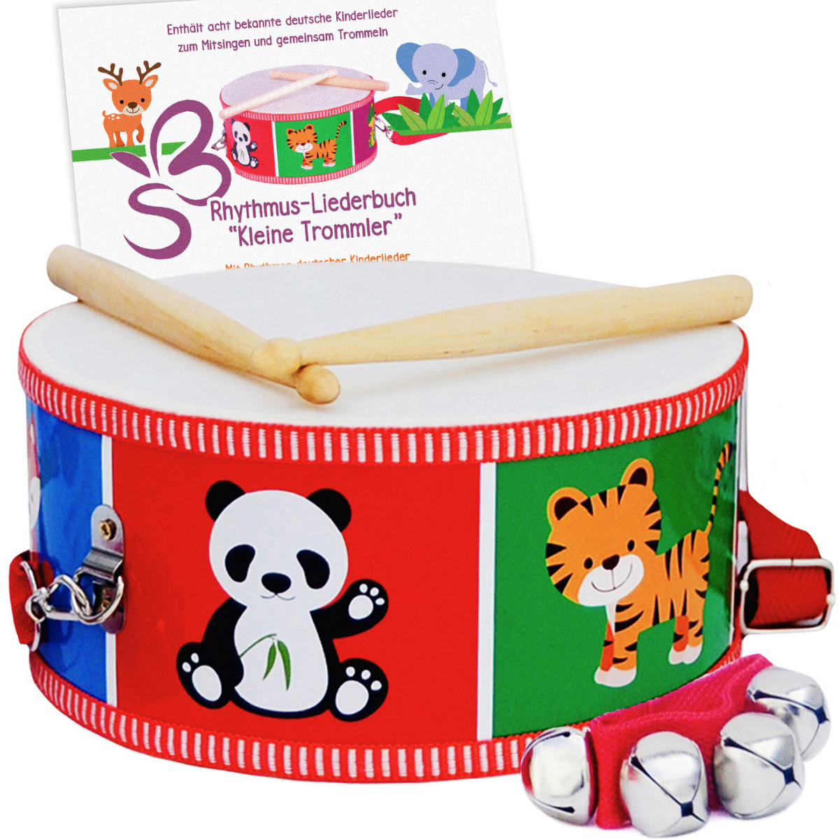 Set de batterie pour enfants avec livre de batterie
