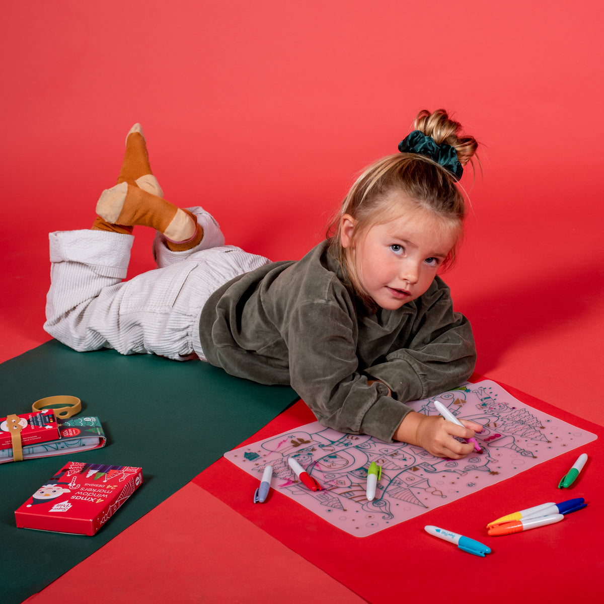 Set à colorier - Village de Noël