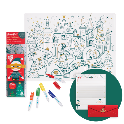 Set à colorier - Village de Noël