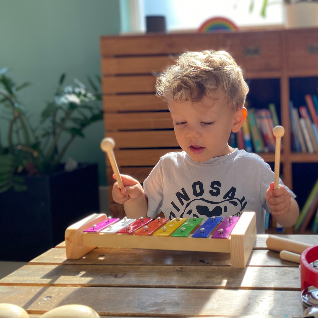 Petit xylophone en bois