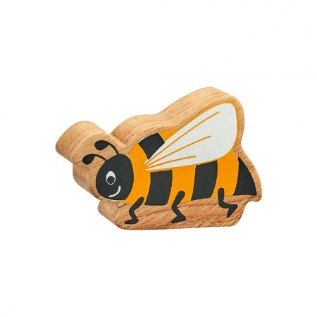Abeille bois naturel peint