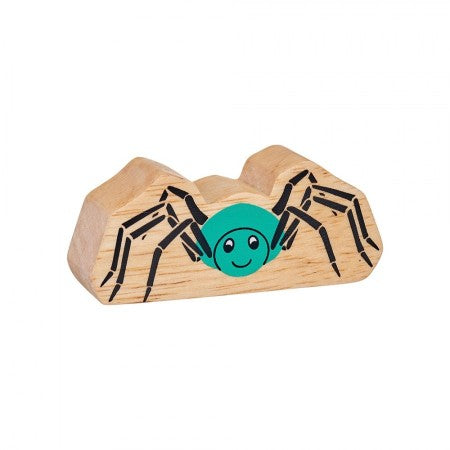 Araignée bois naturel peint