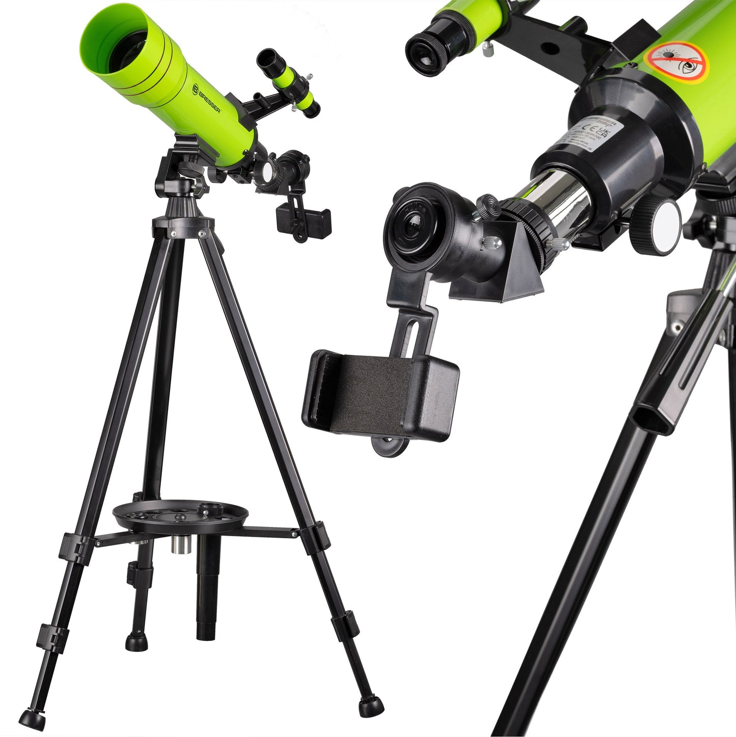 Télescope à objectif 70/400 avec sac à dos vert