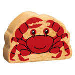 Crabe bois naturel peint