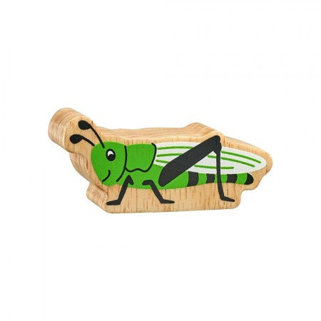 Sauterelle bois naturel peint