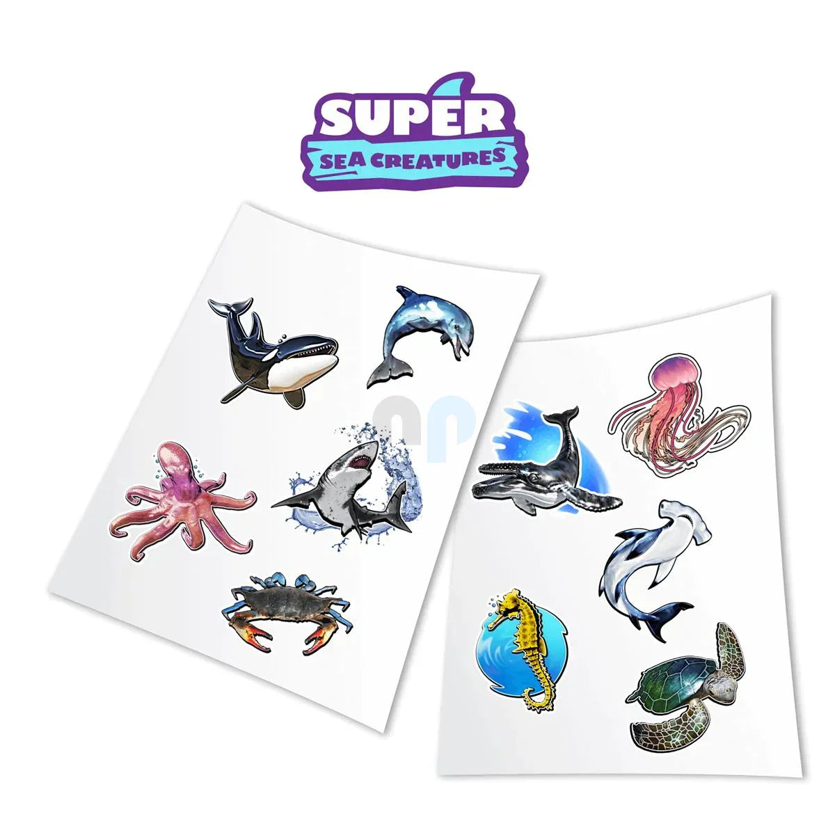 Autocollants AR de créatures super marines