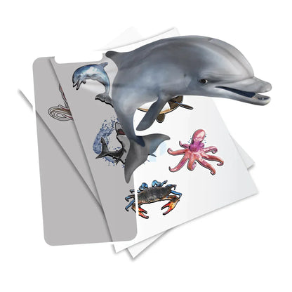 Autocollants AR de créatures super marines