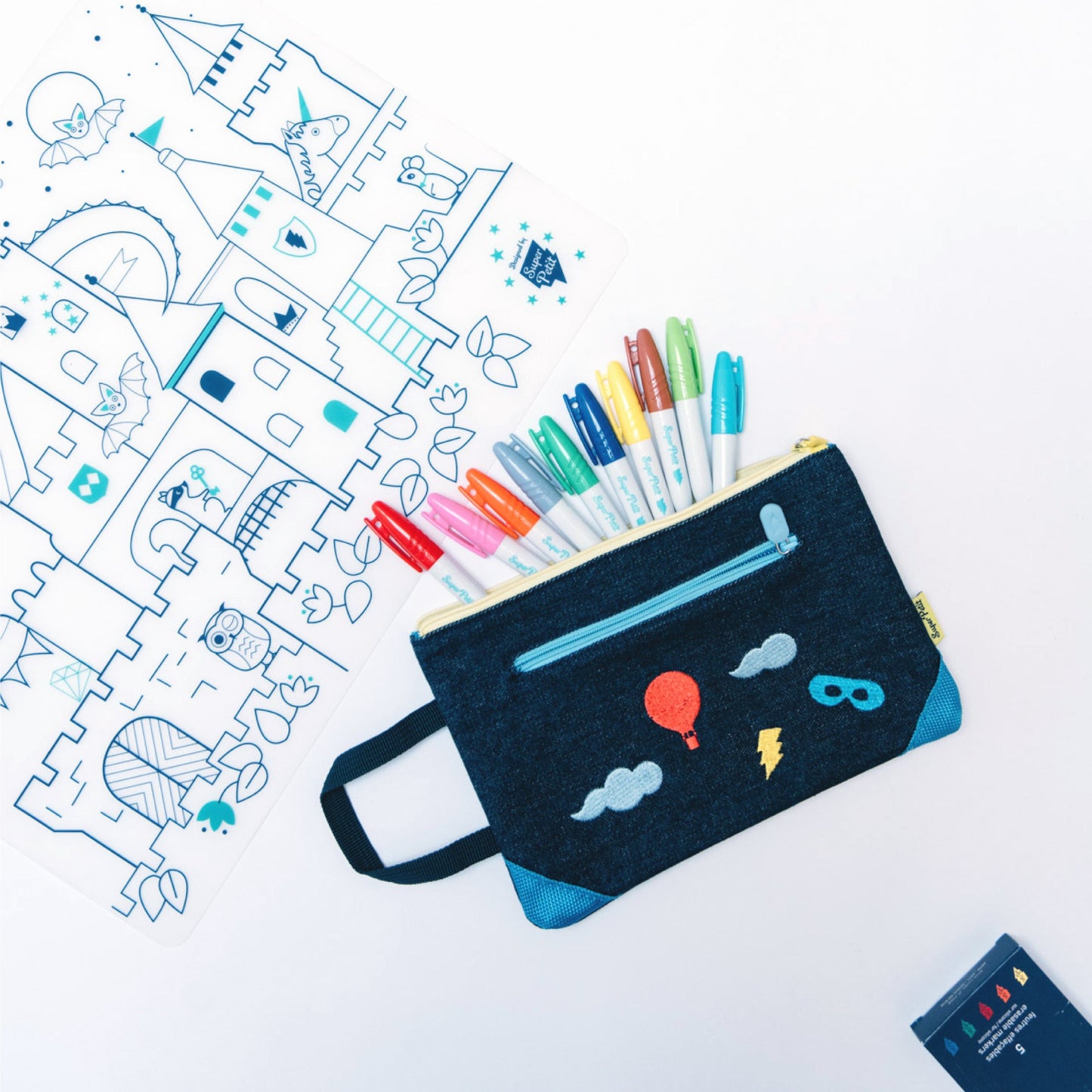 set à colorier Château