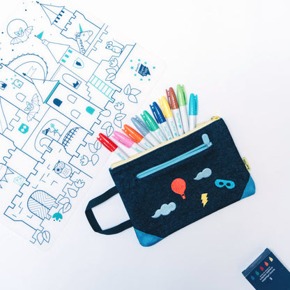 set à colorier Château