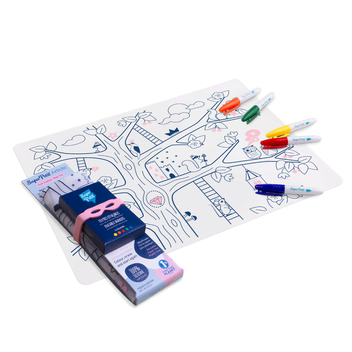 Set à colorier - Arbre magique