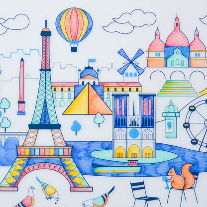 set à colorier Paris