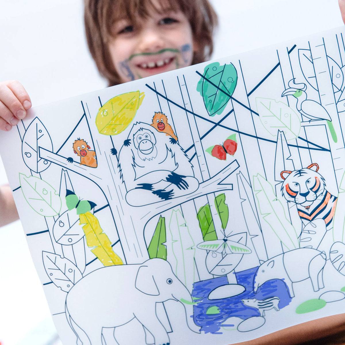 set à colorier - La Jungle