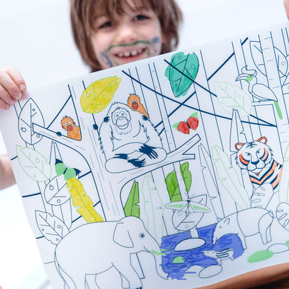 set à colorier - La Jungle