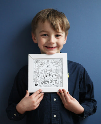 mes TABLEAUX PIRATES À COLORIER