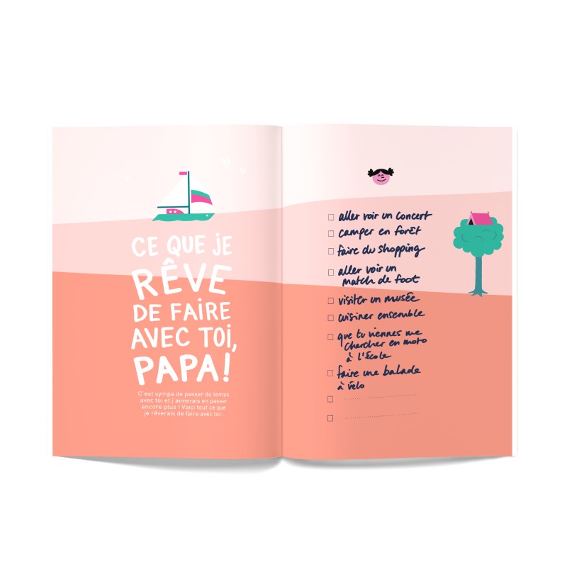 Tel père, telle fille - Livre à remplir à 2